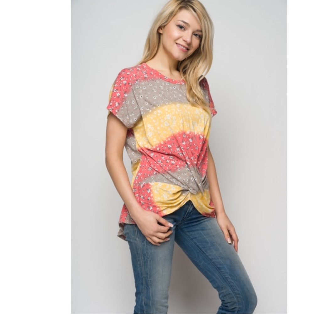 🔥TUNIC TOP WITH TWISTED KNOT - Picture 2 of 4